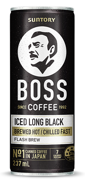 Can of Suntory Boss Coffee Iced Long Black