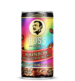 Can of Suntory Boss Coffee Rainbow Mountain Blend