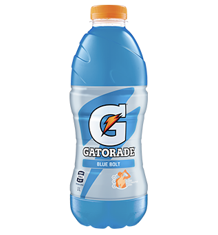 Bottle of Gatorade Blue Bolt