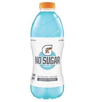 Bottle of Gatorade No Sugar Glacier Freeze