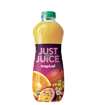 Bottle of Just Juice Tropical