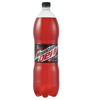 Bottle of Mountain Dew Code Red