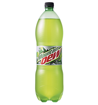 Bottle of Mountain Dew Zero Sugar