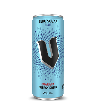 Can of V Energy Zero Sugar Blue