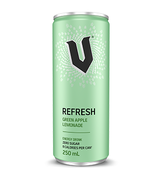 Can of V Energy Refresh Green Apple Lemonade