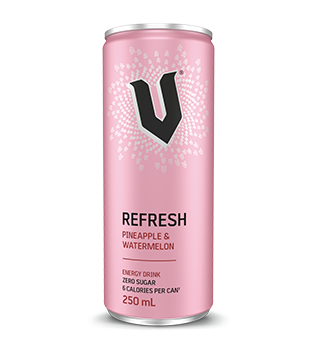 Can of V Energy Refresh Pineapple & Watermelon