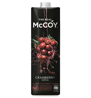 Carton of The Real McCoy Cranberry