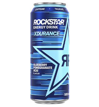 Can of Rockstar Xdurance Blueberry Pomegranate Acai