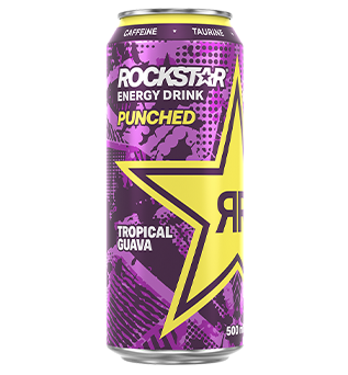 Can of Rockstar Tropical Guava Punched